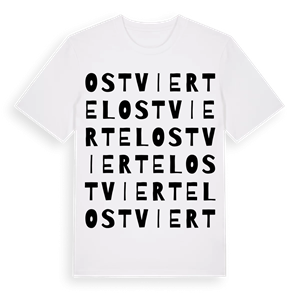 Ostviertel ordlek t-shirt – ekologisk bomull t-shirt från Pinshirt
