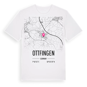 Ottfingen karta t-shirt – ekologisk bomull t-shirt från Pinshirt