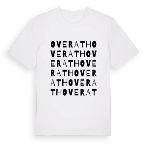 Overath ordlek t-shirt – ekologisk bomull t-shirt från Pinshirt