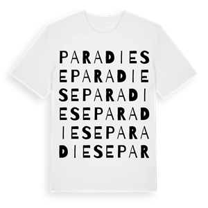 Paradiese ordlek t-shirt – ekologisk bomull t-shirt från Pinshirt
