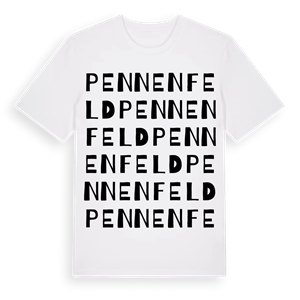 Pennenfeld ordlek t-shirt – ekologisk bomull t-shirt från Pinshirt