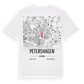 Petershagen karta t-shirt