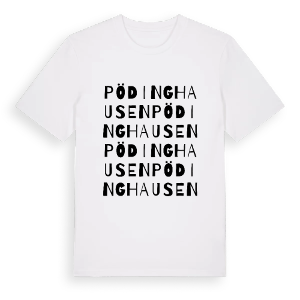 Pödinghausen ordlek t-shirt – ekologisk bomull t-shirt från Pinshirt