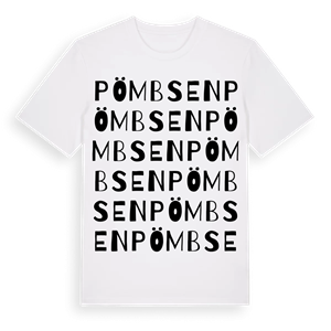 Pömbsen ordlek t-shirt – ekologisk bomull t-shirt från Pinshirt