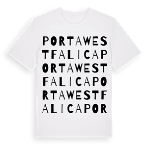 Porta Westfalica ordlek t-shirt – ekologisk bomull t-shirt från Pinshirt