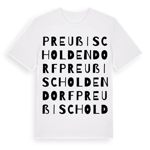 Preußisch Oldendorf ordlek t-shirt – ekologisk bomull t-shirt från Pinshirt