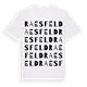 Raesfeld ordlek t-shirt