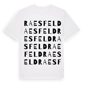Raesfeld ordlek t-shirt – ekologisk bomull t-shirt från Pinshirt