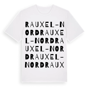 Rauxel-Nord ordlek t-shirt – ekologisk bomull t-shirt från Pinshirt
