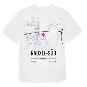 Rauxel-Süd karta t-shirt – ekologisk bomull t-shirt från Pinshirt