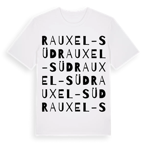 Rauxel-Süd ordlek t-shirt – ekologisk bomull t-shirt från Pinshirt