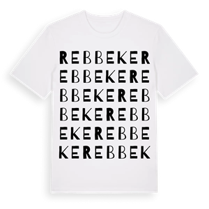 Rebbeke ordlek t-shirt – ekologisk bomull t-shirt från Pinshirt