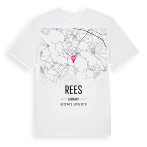 Rees karta t-shirt – ekologisk bomull t-shirt från Pinshirt