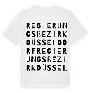 Regierungsbezirk Düsseldorf ordlek t-shirt – ekologisk bomull t-shirt från Pinshirt