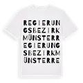 Regierungsbezirk Münster ordlek t-shirt