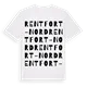 Rentfort-Nord ordlek t-shirt