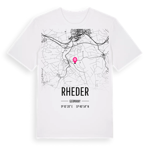 Rheder karta t-shirt – ekologisk bomull t-shirt från Pinshirt