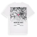 Rhein-Erft-Kreis karta t-shirt