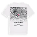 Rhein-Sieg-Kreis karta t-shirt