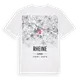 Rheine karta t-shirt