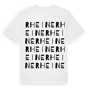 Rheine ordlek t-shirt – ekologisk bomull t-shirt från Pinshirt
