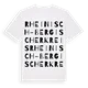 Rheinisch-Bergischer Kreis ordlek t-shirt