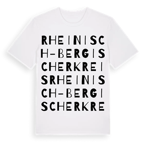 Rheinisch-Bergischer Kreis ordlek t-shirt – ekologisk bomull t-shirt från Pinshirt