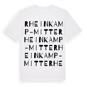 Rheinkamp-Mitte ordlek t-shirt – ekologisk bomull t-shirt från Pinshirt