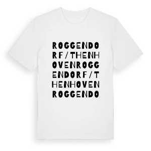 Roggendorf/Thenhoven ordlek t-shirt – ekologisk bomull t-shirt från PinShirt