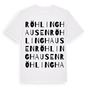 Röhlinghausen ordlek t-shirt – ekologisk bomull t-shirt från Pinshirt
