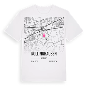 Röllinghausen karta t-shirt – ekologisk bomull t-shirt från Pinshirt