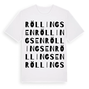 Röllingsen ordlek t-shirt – ekologisk bomull t-shirt från Pinshirt