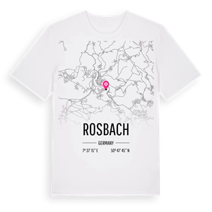 Rosbach karta t-shirt – ekologisk bomull t-shirt från Pinshirt