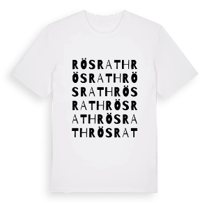 Rösrath ordlek t-shirt – ekologisk bomull t-shirt från Pinshirt