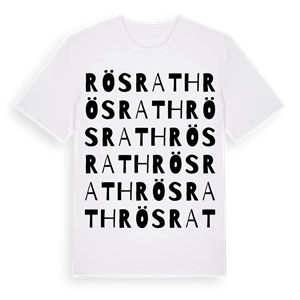 Rösrath ordlek t-shirt – ekologisk bomull t-shirt från Pinshirt