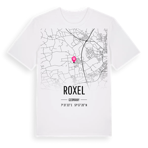 Roxel karta t-shirt – ekologisk bomull t-shirt från Pinshirt