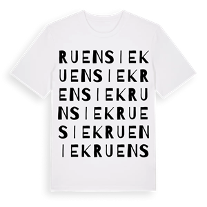 Ruensiek ordlek t-shirt – ekologisk bomull t-shirt från Pinshirt