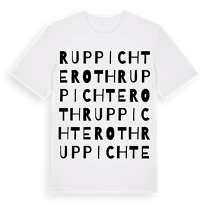 Ruppichteroth ordlek t-shirt – ekologisk bomull t-shirt från Pinshirt