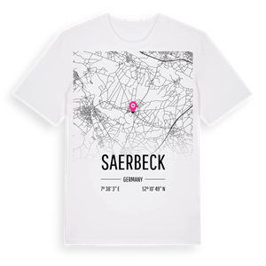 Saerbeck karta t-shirt – ekologisk bomull t-shirt från Pinshirt