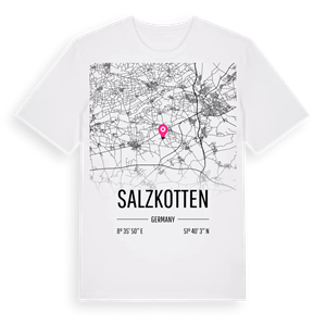 Salzkotten karta t-shirt – ekologisk bomull t-shirt från Pinshirt
