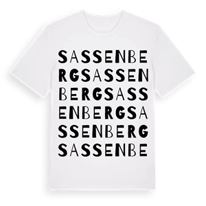Sassenberg ordlek t-shirt – ekologisk bomull t-shirt från Pinshirt