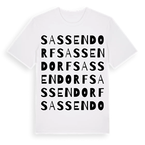 Sassendorf ordlek t-shirt – ekologisk bomull t-shirt från Pinshirt