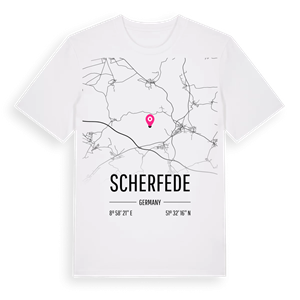 Scherfede karta t-shirt – ekologisk bomull t-shirt från Pinshirt