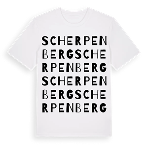 Scherpenberg ordlek t-shirt – ekologisk bomull t-shirt från Pinshirt