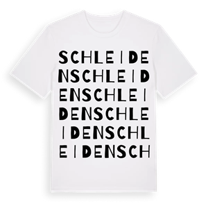 Schleiden ordlek t-shirt – ekologisk bomull t-shirt från Pinshirt