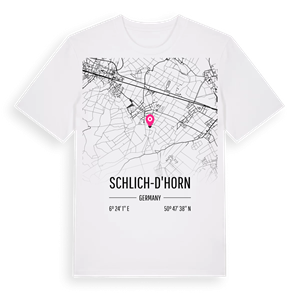 Schlich-D'horn karta t-shirt – ekologisk bomull t-shirt från Pinshirt