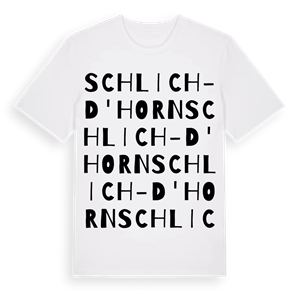 Schlich-D'horn ordlek t-shirt – ekologisk bomull t-shirt från Pinshirt