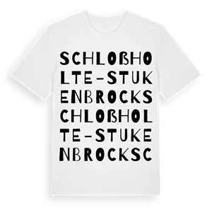 Schloß Holte-Stukenbrock ordlek t-shirt – ekologisk bomull t-shirt från Pinshirt