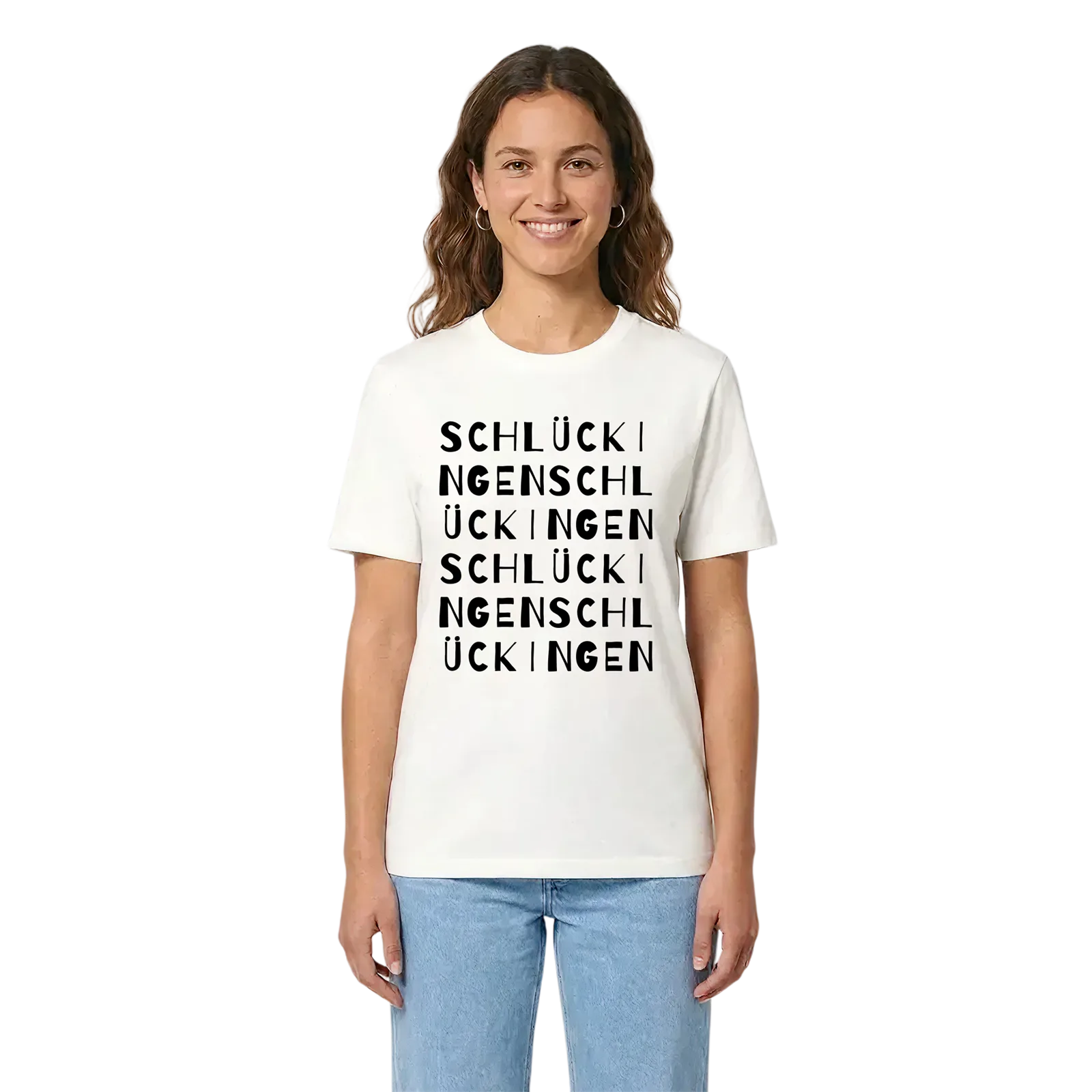 Schlückingen ordlek t-shirt – White, i miljö