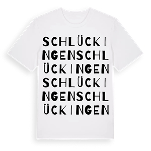 Schlückingen ordlek t-shirt – ekologisk bomull t-shirt från Pinshirt